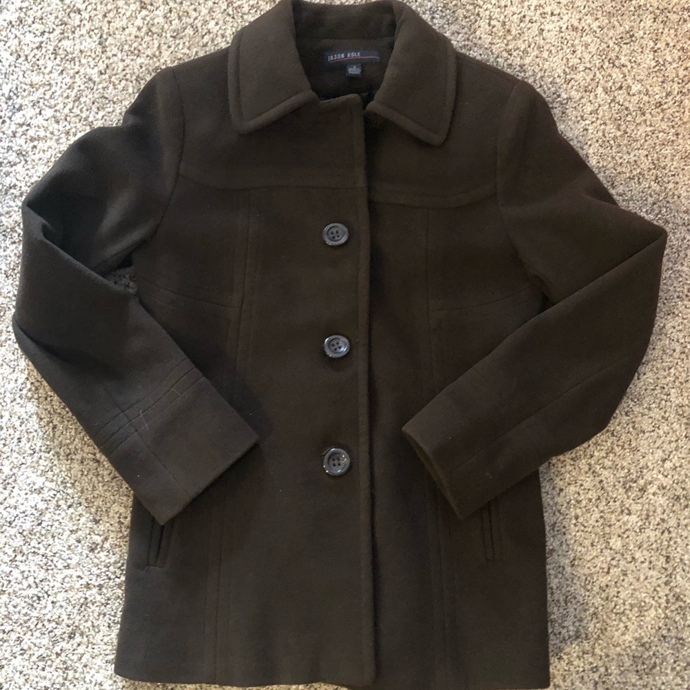 Brown Jason Kole wool coat - small - Picture 9 of 9